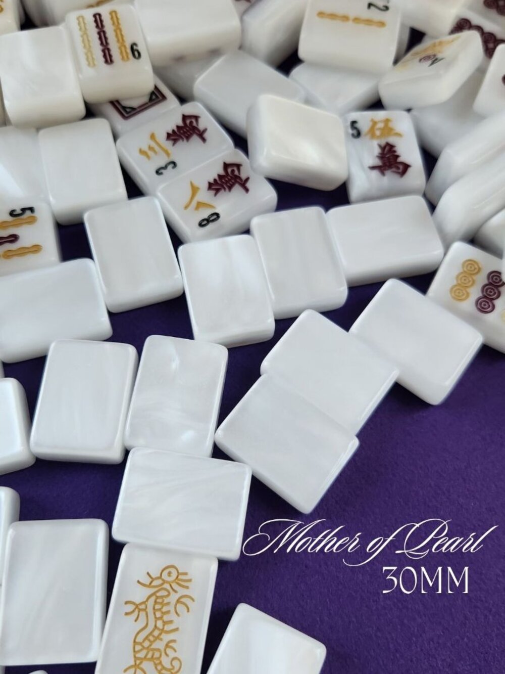 American Mah Jongg Tiles - (30MM) Mother of Pearl